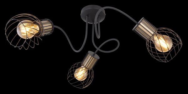 Globo 54013-3 - Lampadario a plafone ARGUSTO 3xE27/40W/230V