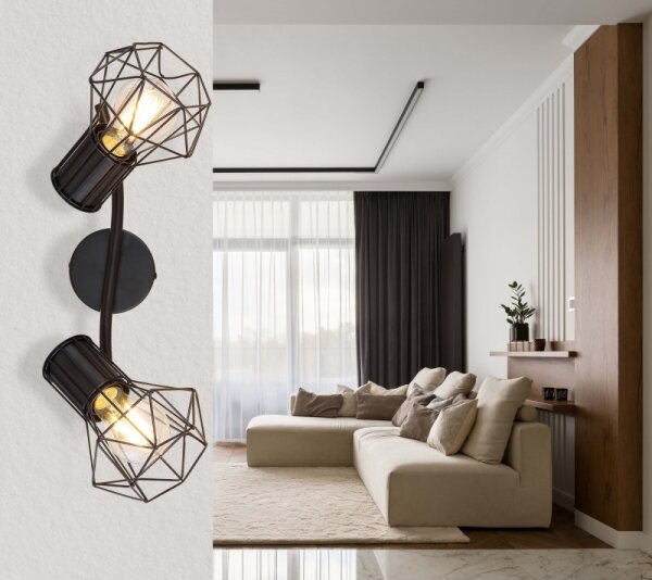Globo 54017-2 - Luce Spot PRISKA 2xE27/40W/230V