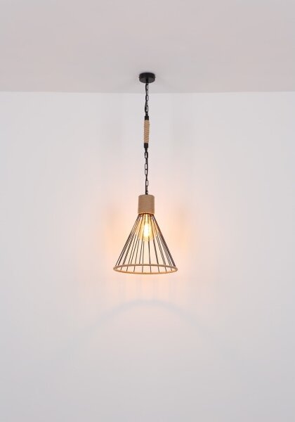Globo 15676H1 - Lampadario su catena HALIA 1xE27/60W/230V