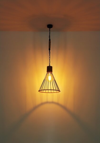 Globo 15676H1 - Lampadario su catena HALIA 1xE27/60W/230V