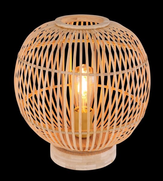 Globo 15368T - Lampada da tavolo HILDEGARD 1xE27/60W230V bambù