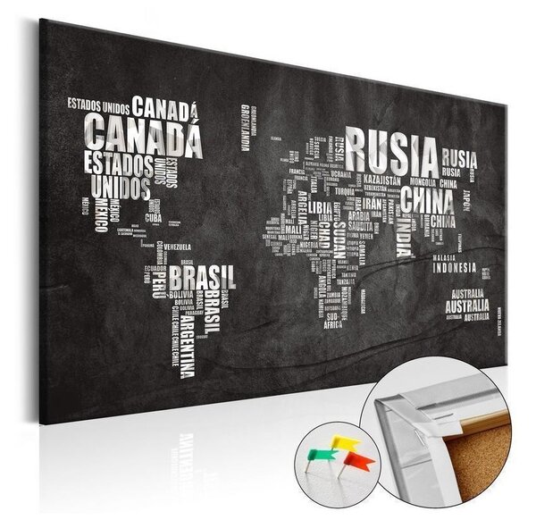 Quadri di sughero Mundo Negro [Cork Map]