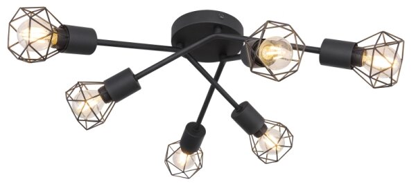 Globo 54802S-6 - Lampadario a plafone XARA 6xE14/40W/230V