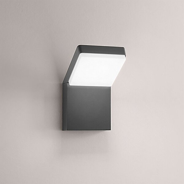 Applique esterno orientabile perenz piega 8336 a ct ip65 led cct antracite opaco - Perenz