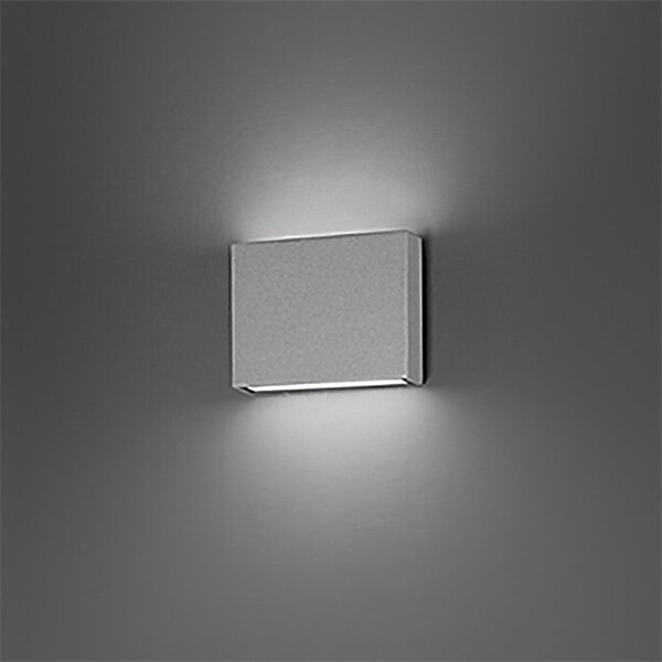Applique esterno perenz pocket 8316 gc ct ip65 led cct grigio cemento biemissione - Perenz