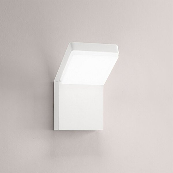 Applique esterno orientabile perenz piega 8336 b ct ip65 led cct bianco opaco - Perenz