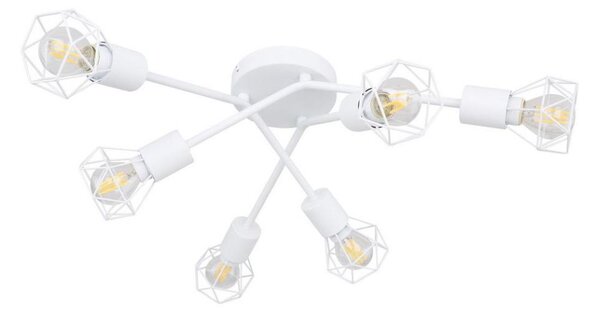 Globo 54802W-6 - Lampadario a plafone XARA 6xE14/40W/230V