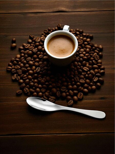 Cucchiaino da caff� MOCACCINO , INAcciaio 18/10 (aisi 304) Acciaio Lucido dimensioni 109x20 mm set da 6 pezzi