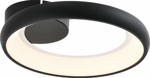Lampada da soffitto a LED Thea 20W 4000K 1600lm in alluminio nero, dimensioni: 7x30x30 cm, IP20, Reality