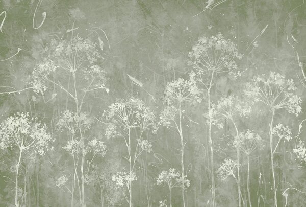 Carta da parati Fiori di campo in stile grunge, Carta da parati Natura, u96551v1 : Uwalls.it