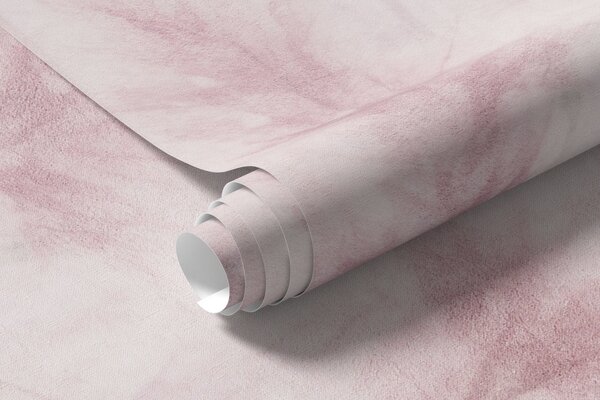 Carta da parati Fiori di campo rosa con uccelli, campi di canne, Carta da parati Natura, u97467 : Uwalls.it