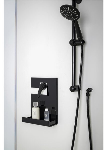 Mensola in Plexiglass da Docci Bagno CALIPSO TOILET STAND Dimensioni 24x10x h 31 cm - peso 0.6 kg Colore Nero