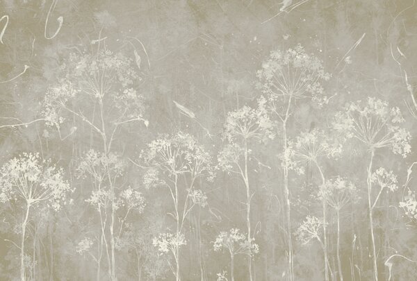 Carta da parati Fiori di campo in stile grunge, Carta da parati Natura, u96551v2 : Uwalls.it