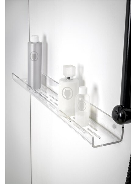 Mensola in Plexiglass da Docci Bagno CALIPSO TOILET STAND Dimensioni 60x8,5x h 4,5 cm - peso 0.6 kg Colore Trasparente