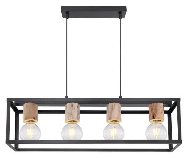 Globo 15476-4H - Lampadario a sospensione con filo HAGAR 4xE27/60W/230V