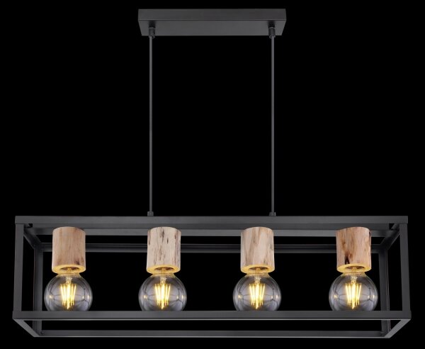 Globo 15476-4H - Lampadario a sospensione con filo HAGAR 4xE27/60W/230V