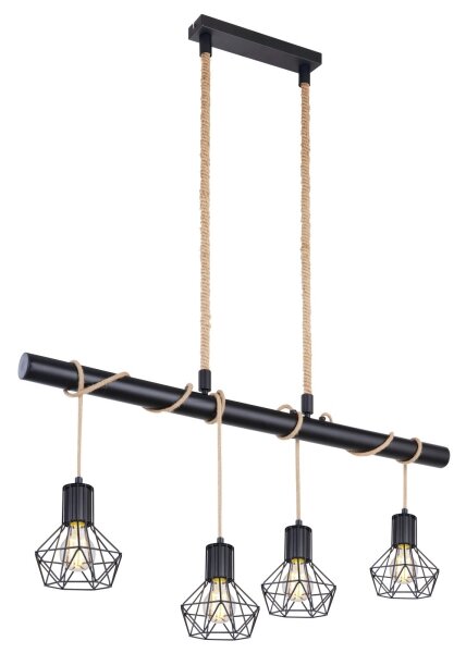 Globo 54017-4H - Lampadario a sospensione con filo PRISKA 4xE27/60W/230V