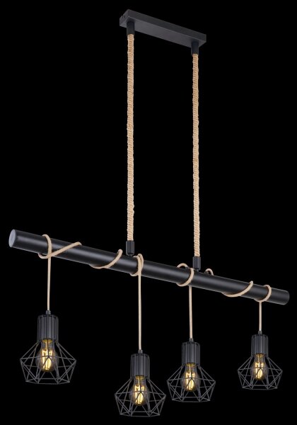 Globo 54017-4H - Lampadario a sospensione con filo PRISKA 4xE27/60W/230V