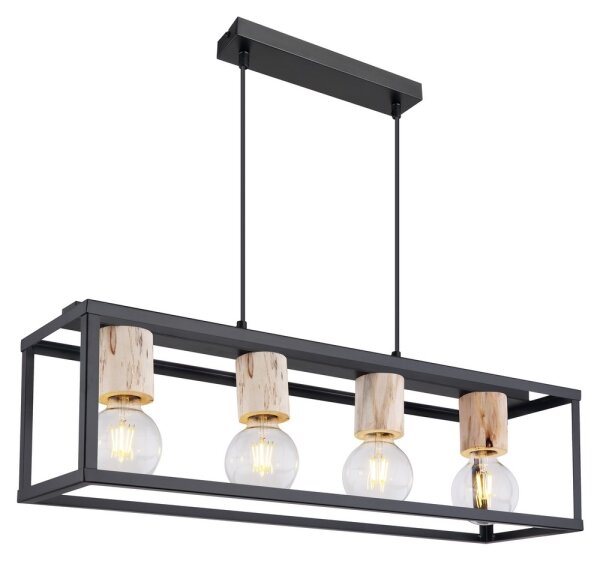 Globo 15476-4H - Lampadario a sospensione con filo HAGAR 4xE27/60W/230V