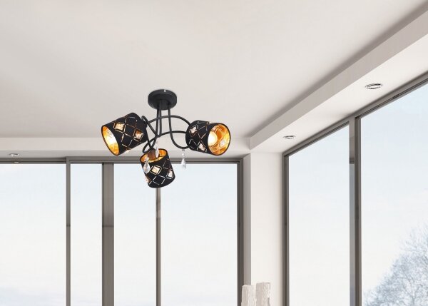 Globo 15448-3D - Lampadario a sospensione ABBEY 3xE14/25W/230V