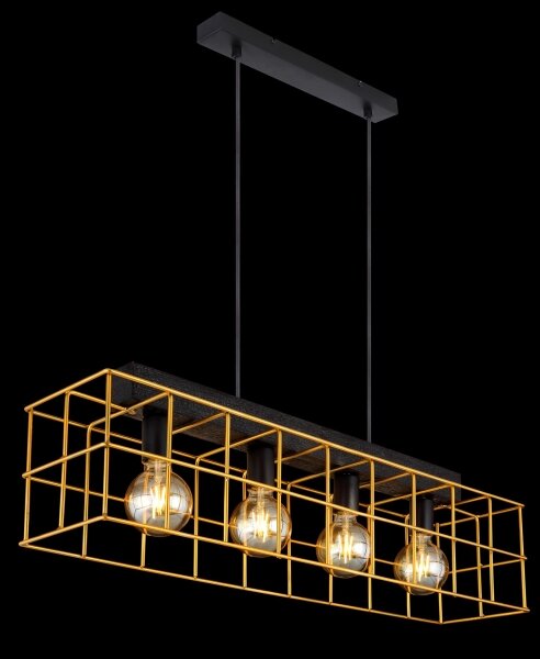 Globo 15530B-4H - Lampadario a sospensione con filo MERRIL 4xE27/60W/230V
