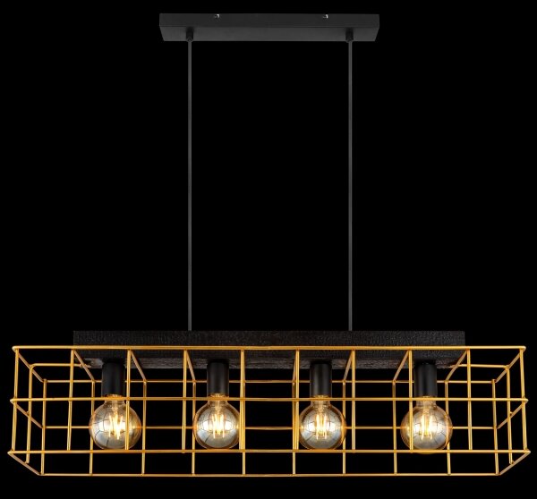 Globo 15530B-4H - Lampadario a sospensione con filo MERRIL 4xE27/60W/230V