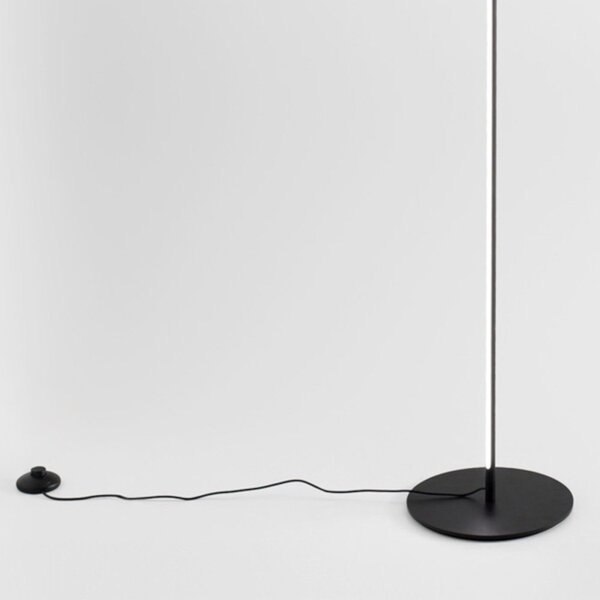Piantana moderna gea luce ebony pt febpin led alluminio silicone dimmerabile - Gea Luce