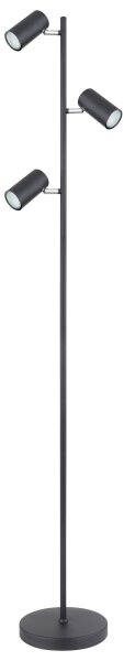 Globo 57910SB - Lampada con piedistallo ROBBY 3xGU10/5W/230V nero