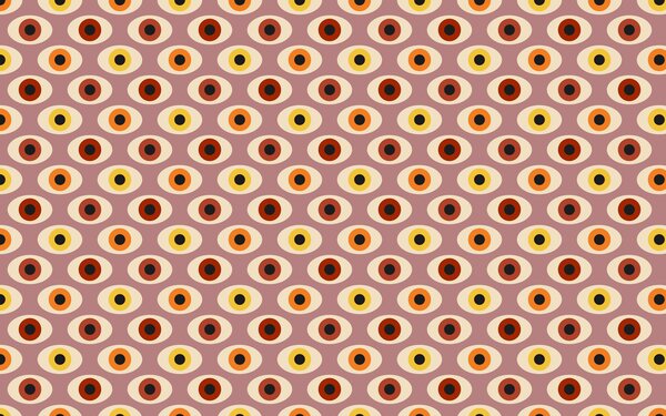 Carta da parati Occhi in stile retrò nei colori rosa, Carta da parati lastrazione, u51618v1 : Uwalls.it