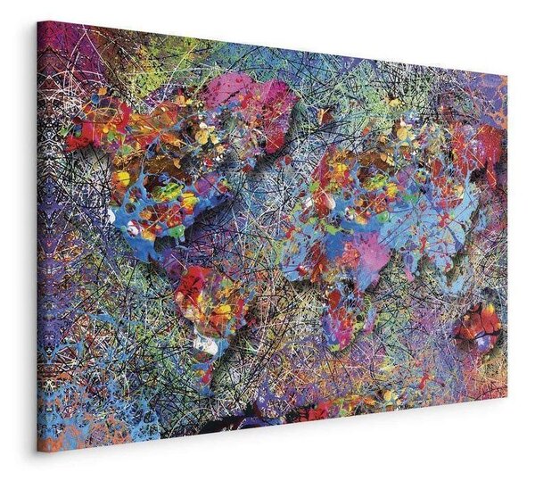 Quadro Map: Jackson Pollock inspiration