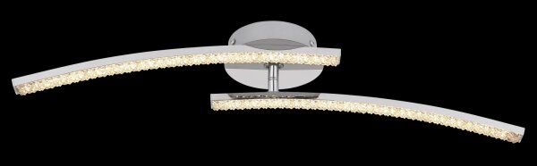 Globo 67169-12IP - Lampadario LED da parete per bagno JULES 2xLED/6W/230V IP44
