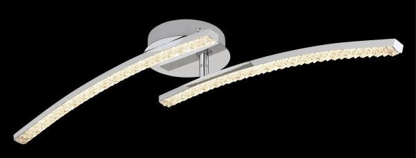 Globo 67169-12IP - Lampadario LED da parete per bagno JULES 2xLED/6W/230V IP44
