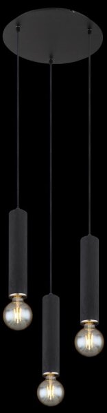 Globo 15499-3H - Lampadario a sospensione con filo MARION 3xE27/60W/230V legno nero