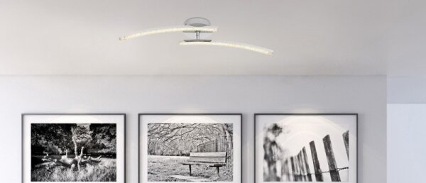 Globo 67169-12IP - Lampadario LED da parete per bagno JULES 2xLED/6W/230V IP44