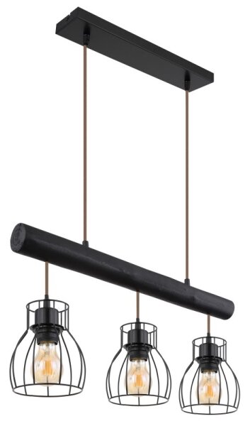 Globo 15326-3NB - Lampadario su filo MINA 3xE27/60W/230V