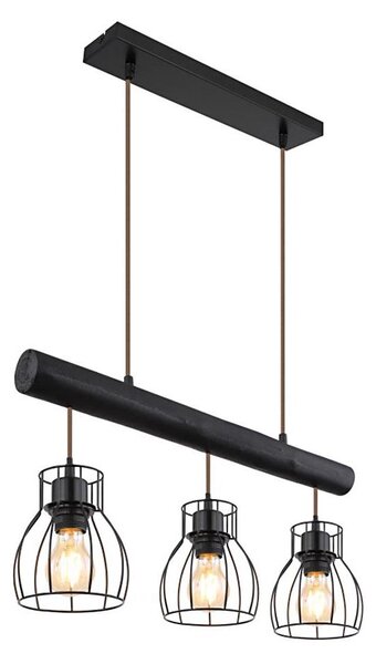 Globo 15326-3NB - Lampadario su filo MINA 3xE27/60W/230V