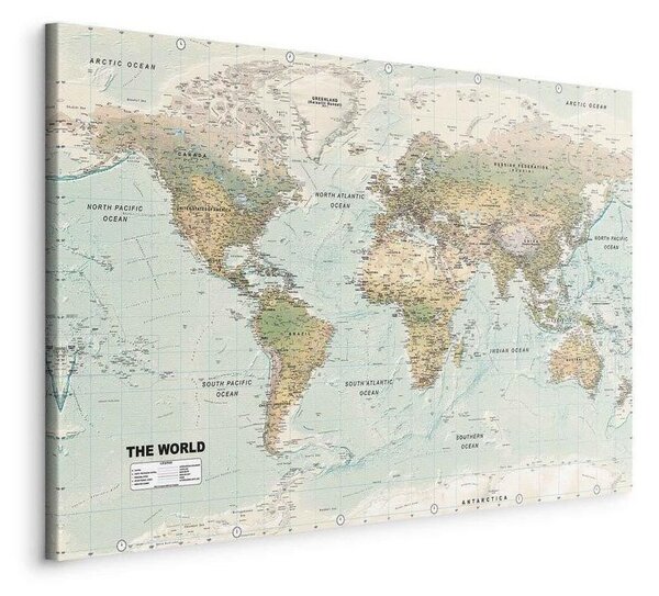 Quadro World Map: Beautiful World