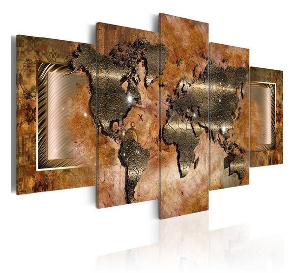 Quadro Mappa di acciaio