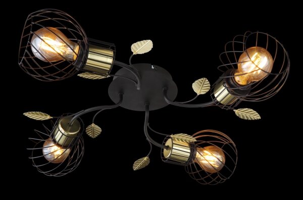 Globo 54113-4D - Lampadario da parete LALLY 4xE27/40W/230V