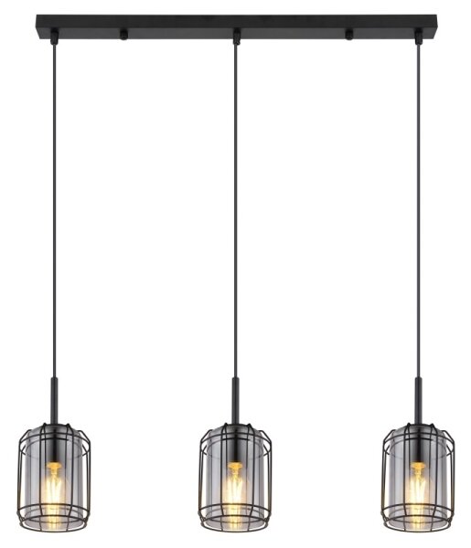 Globo 15559-3H - Lampadario su filo KAMMI 3xE27/60W/230V