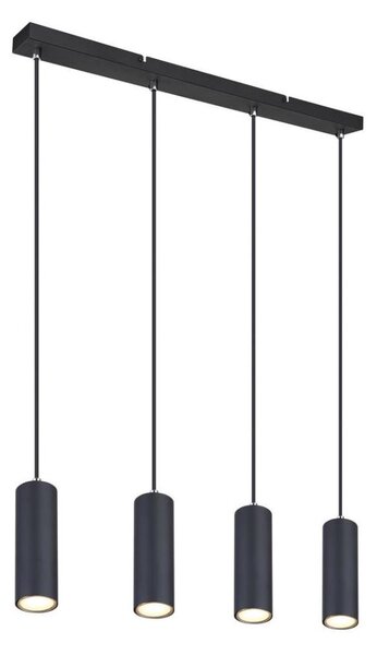 Globo 57911-4HB - Lampadario a sospensione con filo ROBBY 4xGU10/35W/230V nero