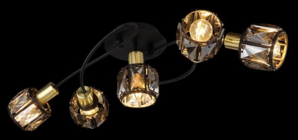 Globo 54357-5B - Lampadario a plafone INDIANA 5xE14/40W/230V
