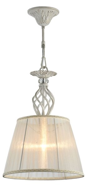 Lampada pendente Elegant in Metallo Grace Bianco con Oro