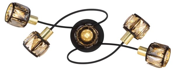 Globo 54357-5B - Lampadario a plafone INDIANA 5xE14/40W/230V