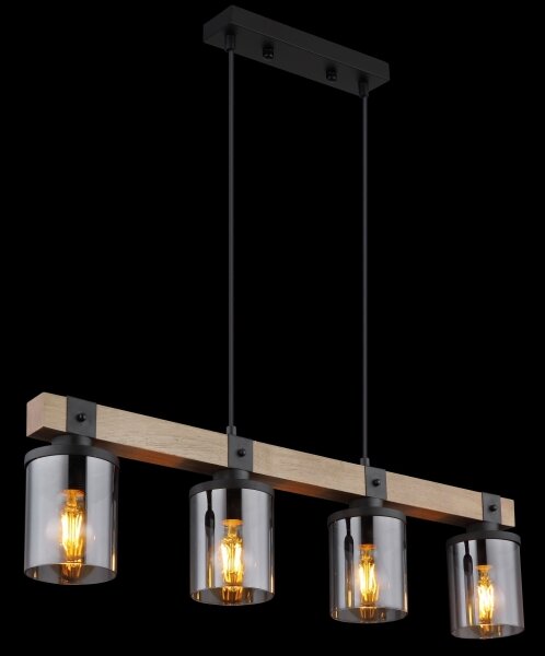 Globo 15555-4H - Lampadario a sospensione con filo LILA 4xE27/60W/230V