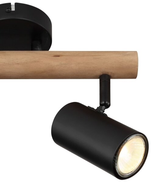 Globo 57913-2 - Luce Spot HERTI 2xGU10/5W/230V legno/metallo