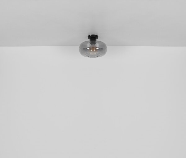 Globo 15566D - Lampadario a plafone GIUSEPPE 1xE27/40W/230V diametro 28 cm grigio