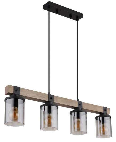 Globo 15555-4H - Lampadario a sospensione con filo LILA 4xE27/60W/230V