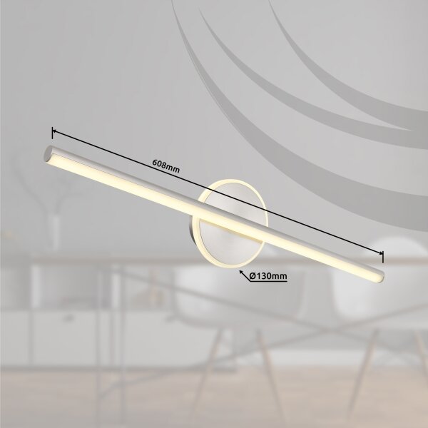 Globo 41924N - Illuminazione a LED per specchi da bagno PEPE LED/10W/230V IP44 cromo