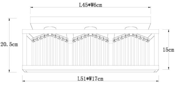 Globo 15697-3D - Plafoniera MATHILDE 3xE27/40W/230V